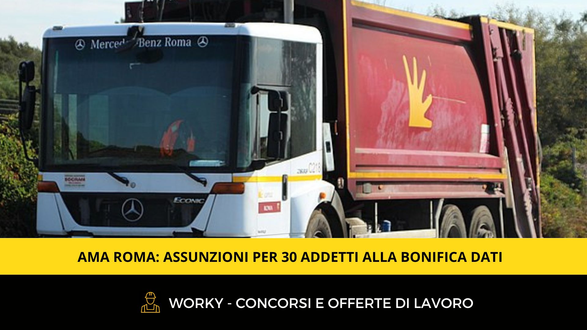 Ama Roma Mod 608 AMA Roma: assunzioni per 30 addetti alla bonifica dati